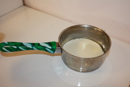 Lait d'amande gélifié